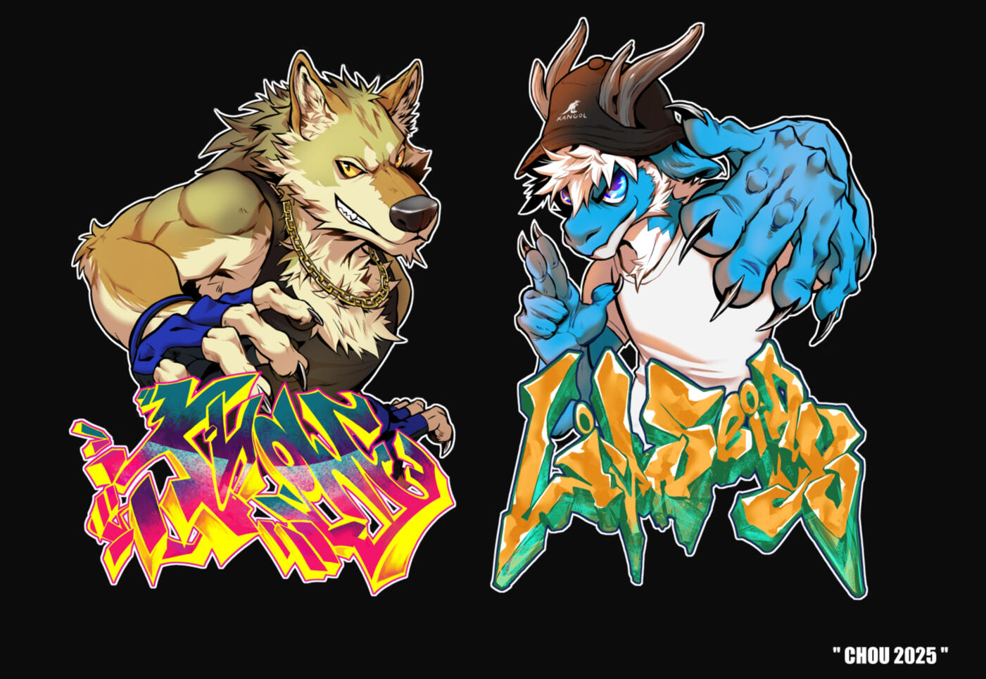 Kyowe and Lil Seiryu Commissioned Digital Badge