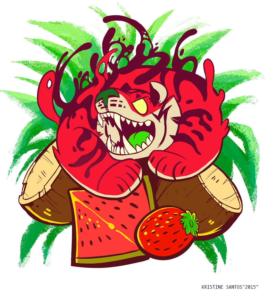 Blood Tiger Punch Soda can mock-up